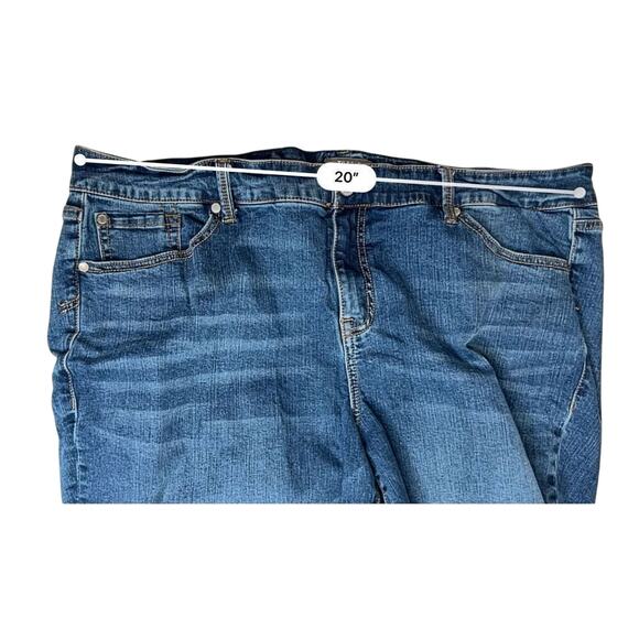 Torrid Boyfriend Straight Leg Vintage Stretch Mid-Rise Blue Jeans 22R Plus Size‎ - Picture 3 of 10